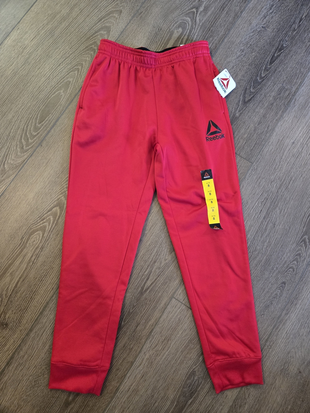 Reebok Bright Red Kids Jogger Sweatpants